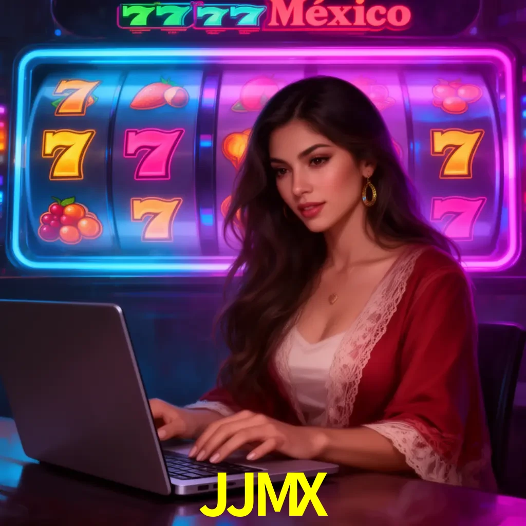 JJMX Slots - tragamonedas, RTP y control Tragamonedas JJMX con símbolos, saldo móvil y reglas de apuesta visibles